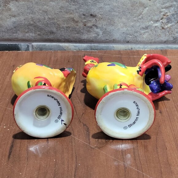 Sharon Neuhaus Chicken Rooster Salt and Pepper Shakers - Picture 8 of 12